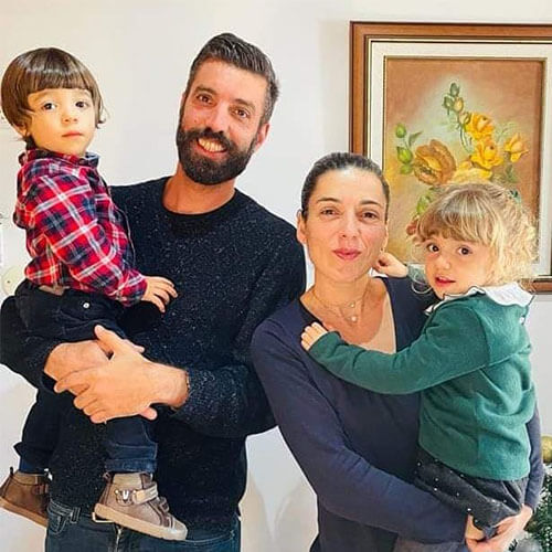 Retrato da família Olive 3: Lourenço, Francisco, Cláudia e Petra
